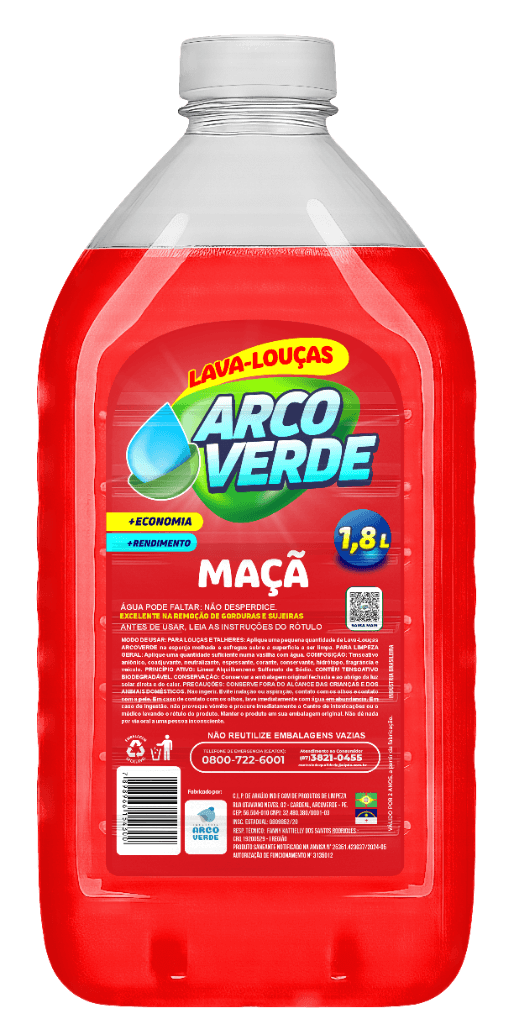 Lava-Louças Maçã 1,8L