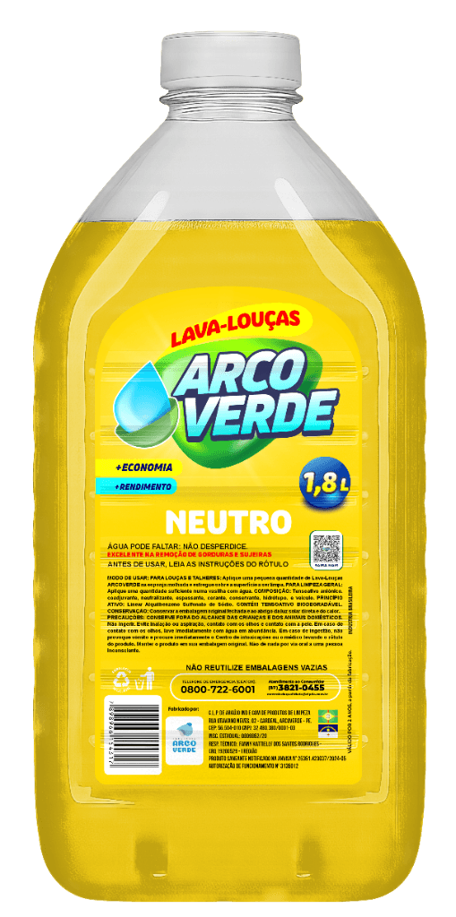 Lava-Louças Neutro 1,8L