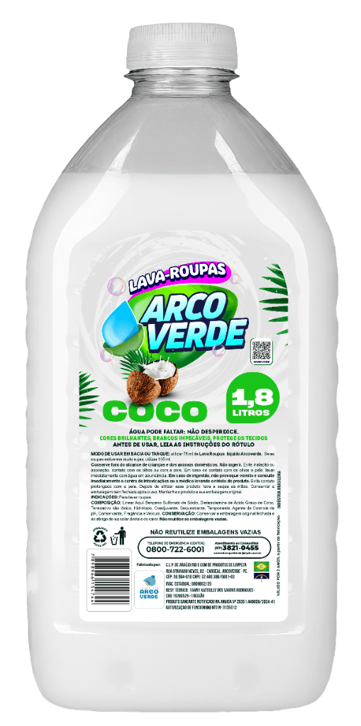 Lava-Roupas Coco 1,8L