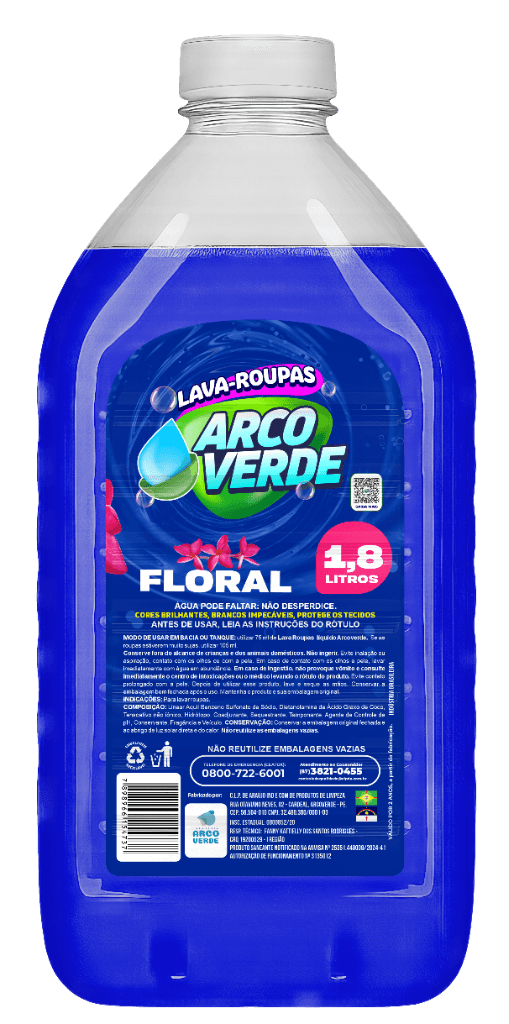 Lava-Roupas Floral 1,8L