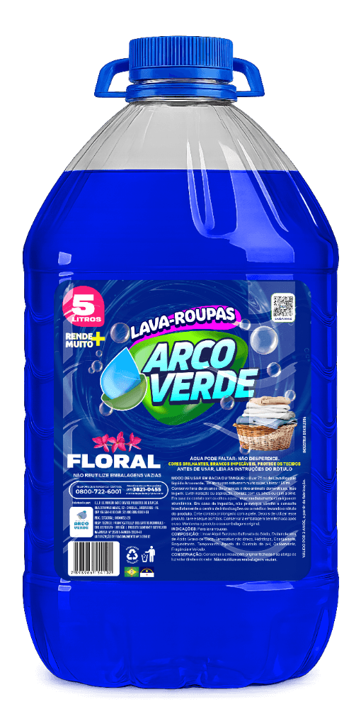 Lava-Roupas Floral 5L