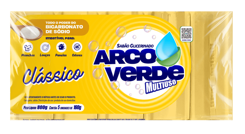 Sabão Arcoverde Multiuso Clássico