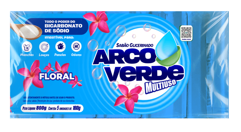 Sabão Arcoverde Multiuso Floral