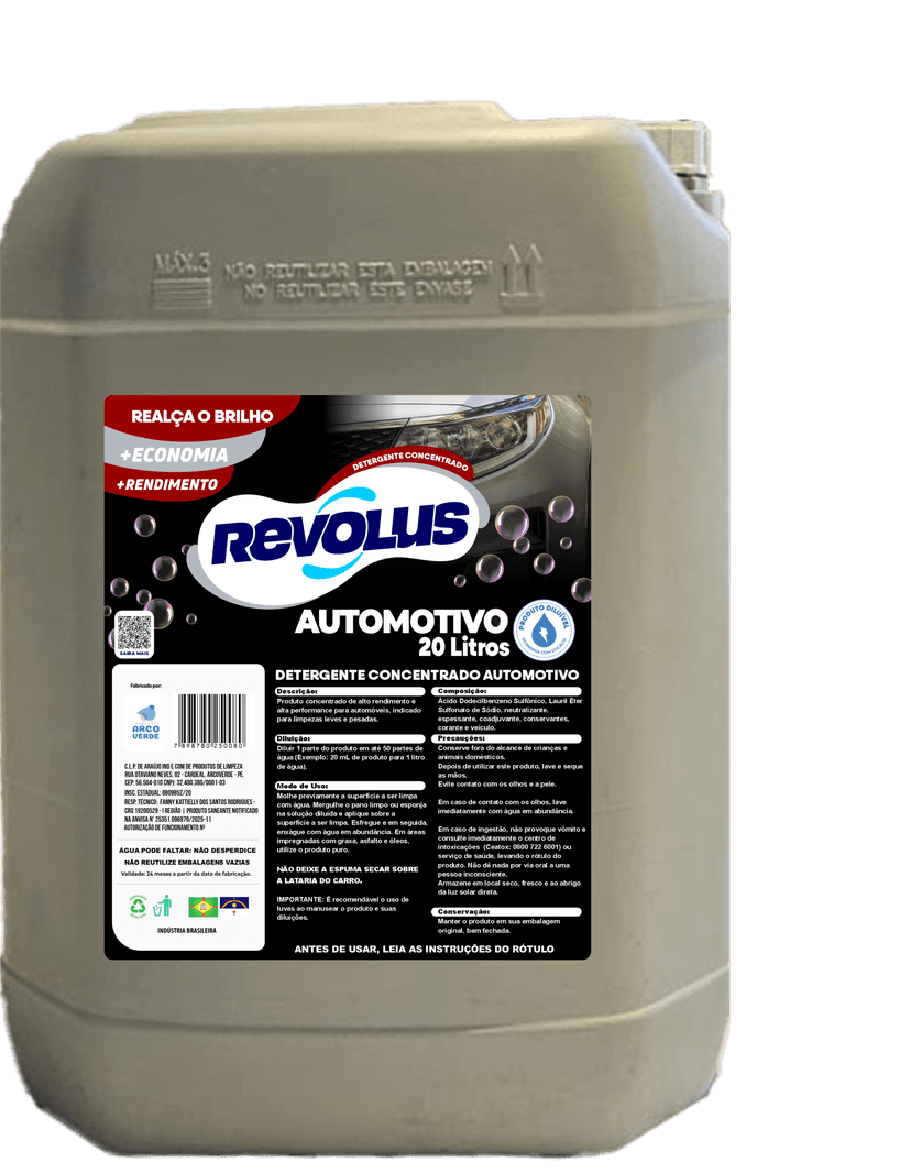 Detergente Concentrado Automotivo 20L