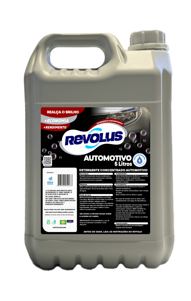Detergente Concentrado Automotivo 5L