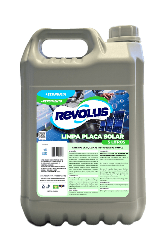 Limpa Placa Solar Revolus 5L