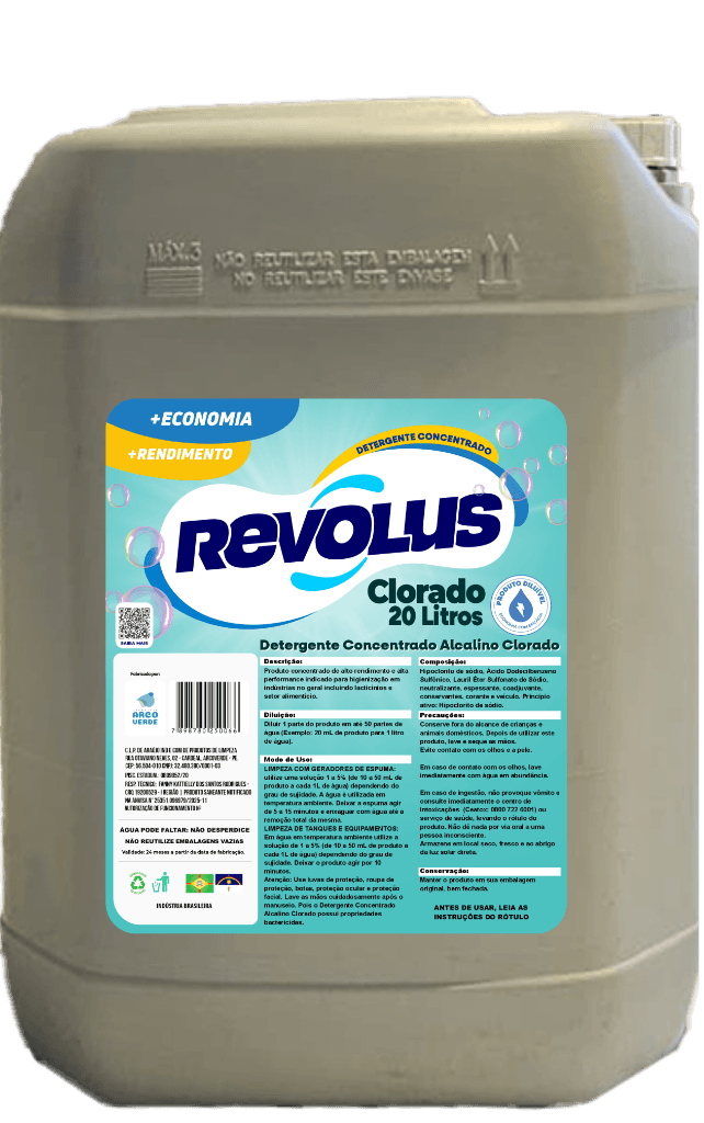 Detergente Concentrado Alcalino Clorado 20L